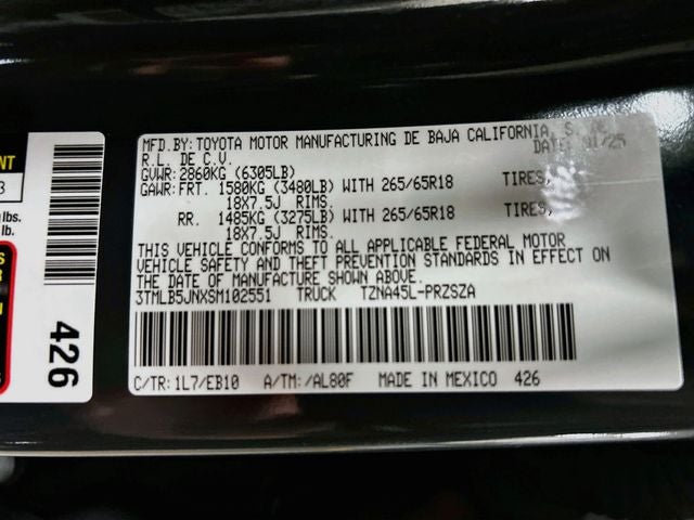 2025 Toyota Tacoma Limited