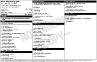 2010 Jeep Liberty Sport