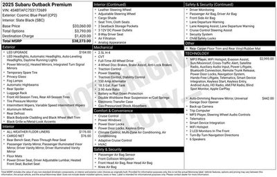 2025 Subaru Outback Premium