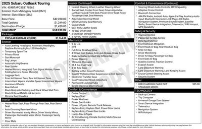 2025 Subaru Outback Touring