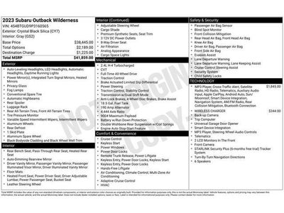 2023 Subaru Outback Wilderness