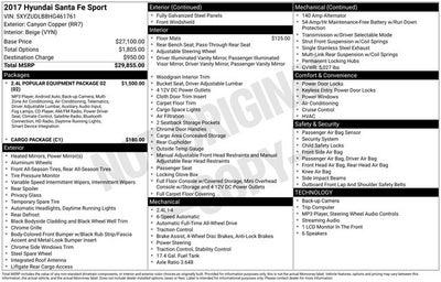 2017 Hyundai Santa Fe Sport 2.4 Base