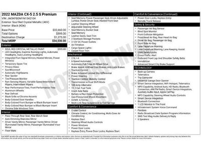 2022 Mazda Mazda CX-5 2.5 S Premium Package