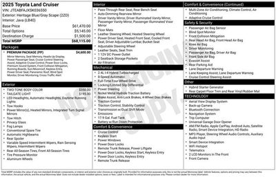2025 Toyota Land Cruiser Base