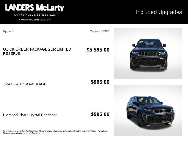 2026 Jeep Grand Cherokee Limited Reserve