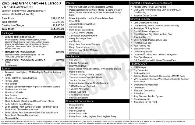 2025 Jeep Grand Cherokee L Laredo