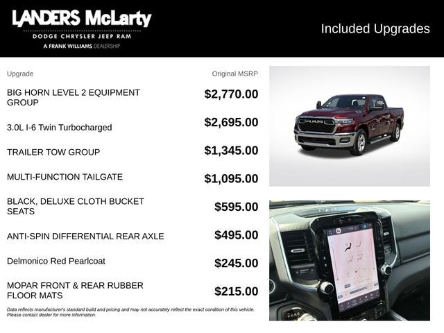 2025 RAM 1500 Big Horn/Lone Star