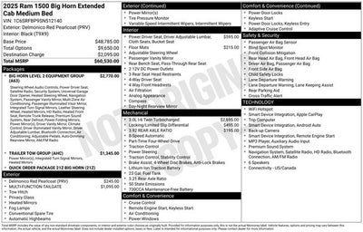 2025 RAM 1500 Big Horn/Lone Star