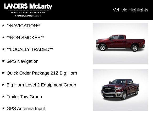 2025 RAM 1500 Big Horn/Lone Star