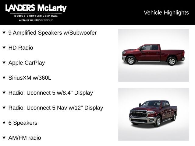 2025 RAM 1500 Big Horn/Lone Star