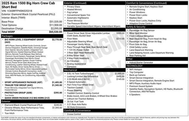 2025 RAM 1500 Big Horn/Lone Star