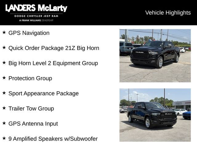 2025 RAM 1500 Big Horn/Lone Star