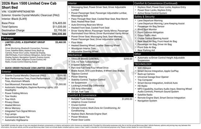 2026 RAM 1500 Limited