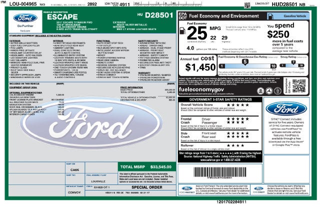 2017 Ford Escape Titanium