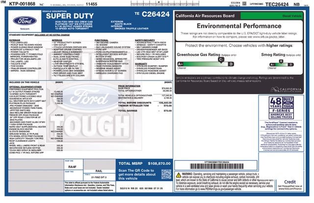 2026 Ford F-250SD Platinum