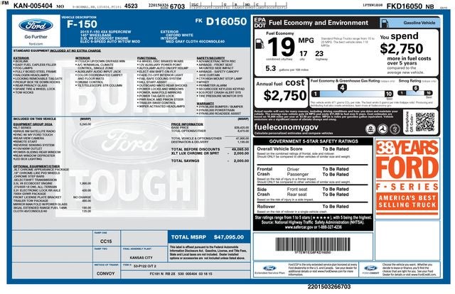 2015 Ford F-150 XLT