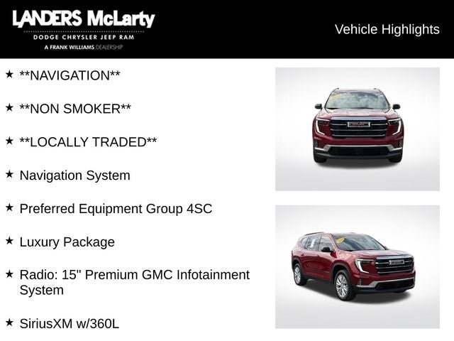 2024 GMC Acadia Elevation