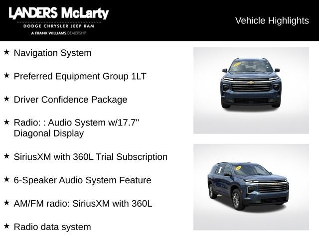 2025 Chevrolet Traverse LT 1LT