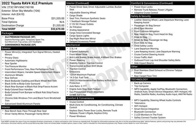 2022 Toyota RAV4 XLE Premium