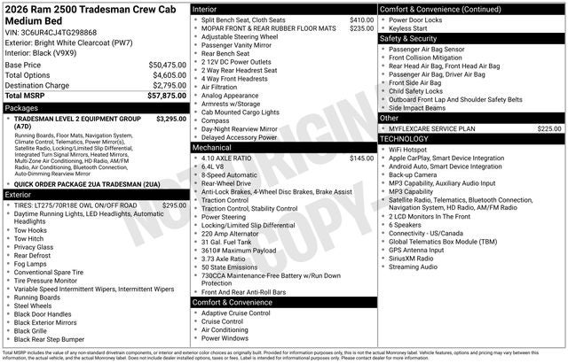 2026 RAM 2500 Tradesman