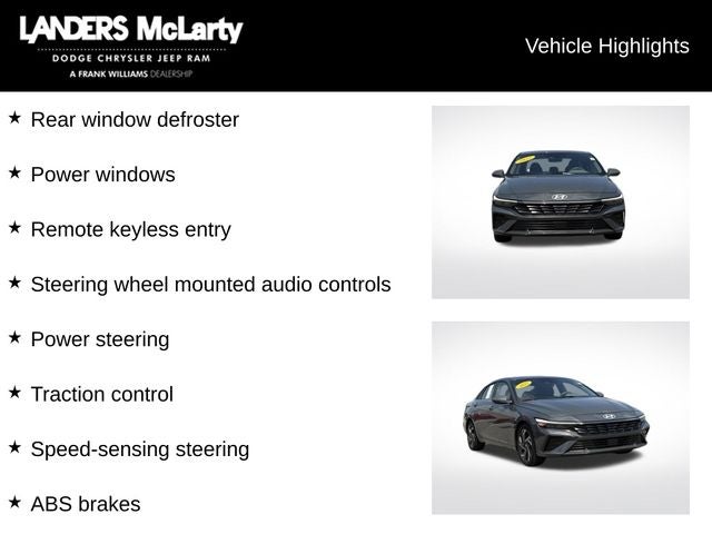 2025 Hyundai Elantra SEL Convenience