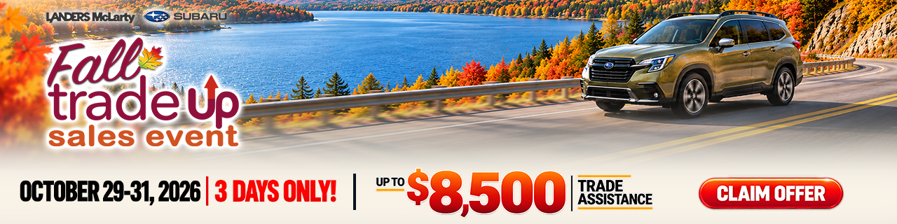 Fall trade up sales event.