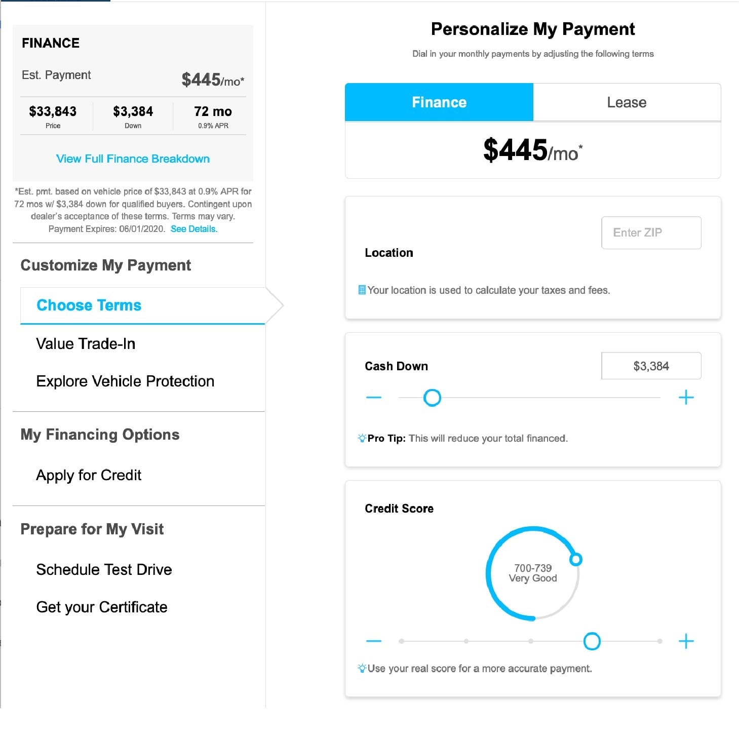 Personalize Your Payment